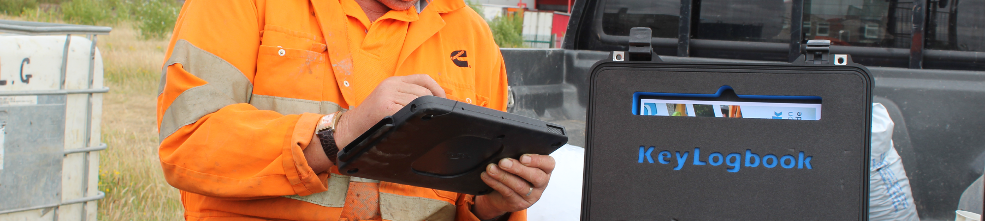 KeyLogbook in use on site